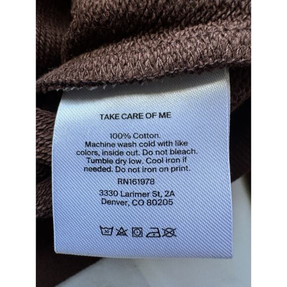 HALFDAYS X MILLION DOLLAR COWBOY BAR Sweatshirt Spiked Cocoa Small - Picture 4 of 8